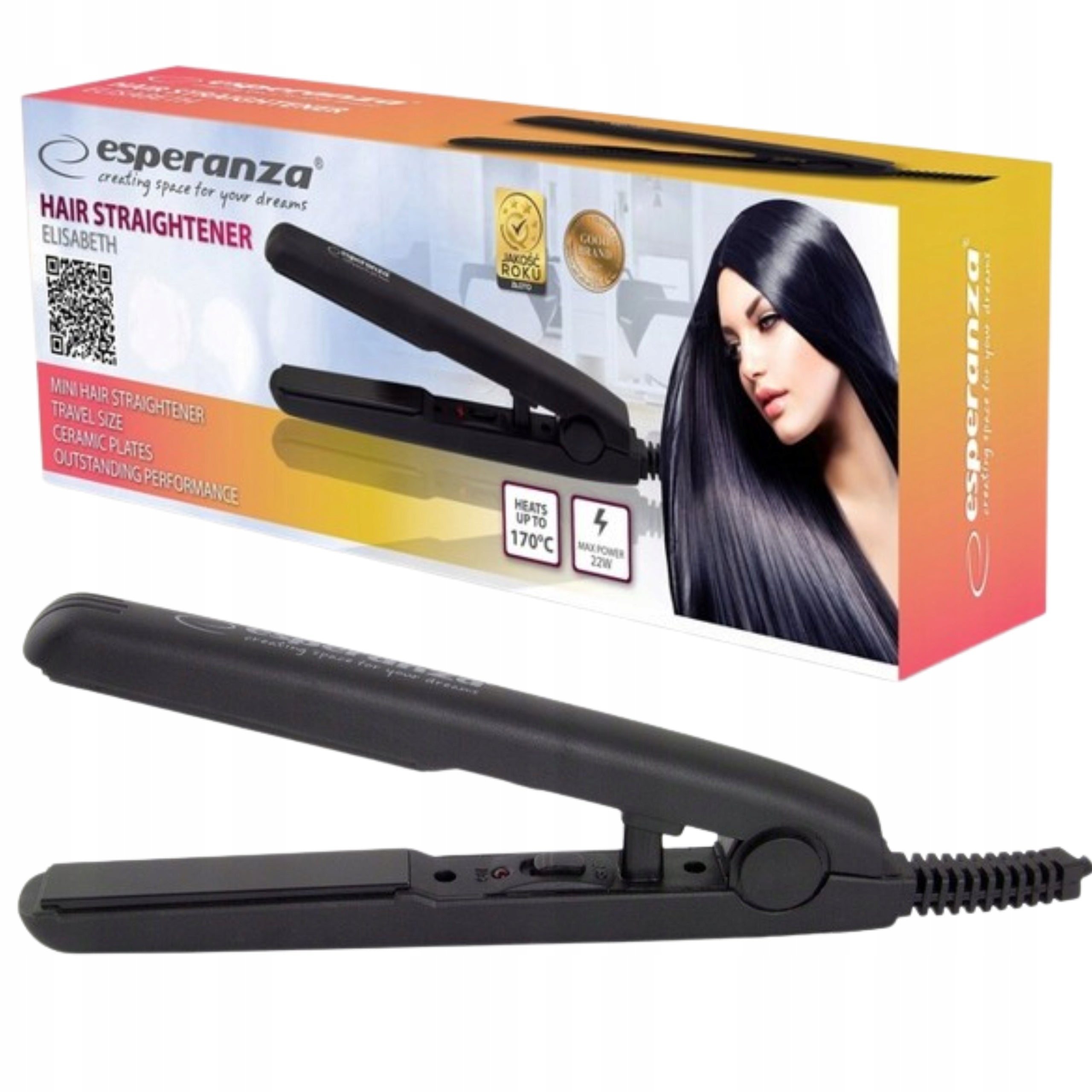 MINI HAIR STRAIGHTENER TRAVEL CERAMIC FOR BAG