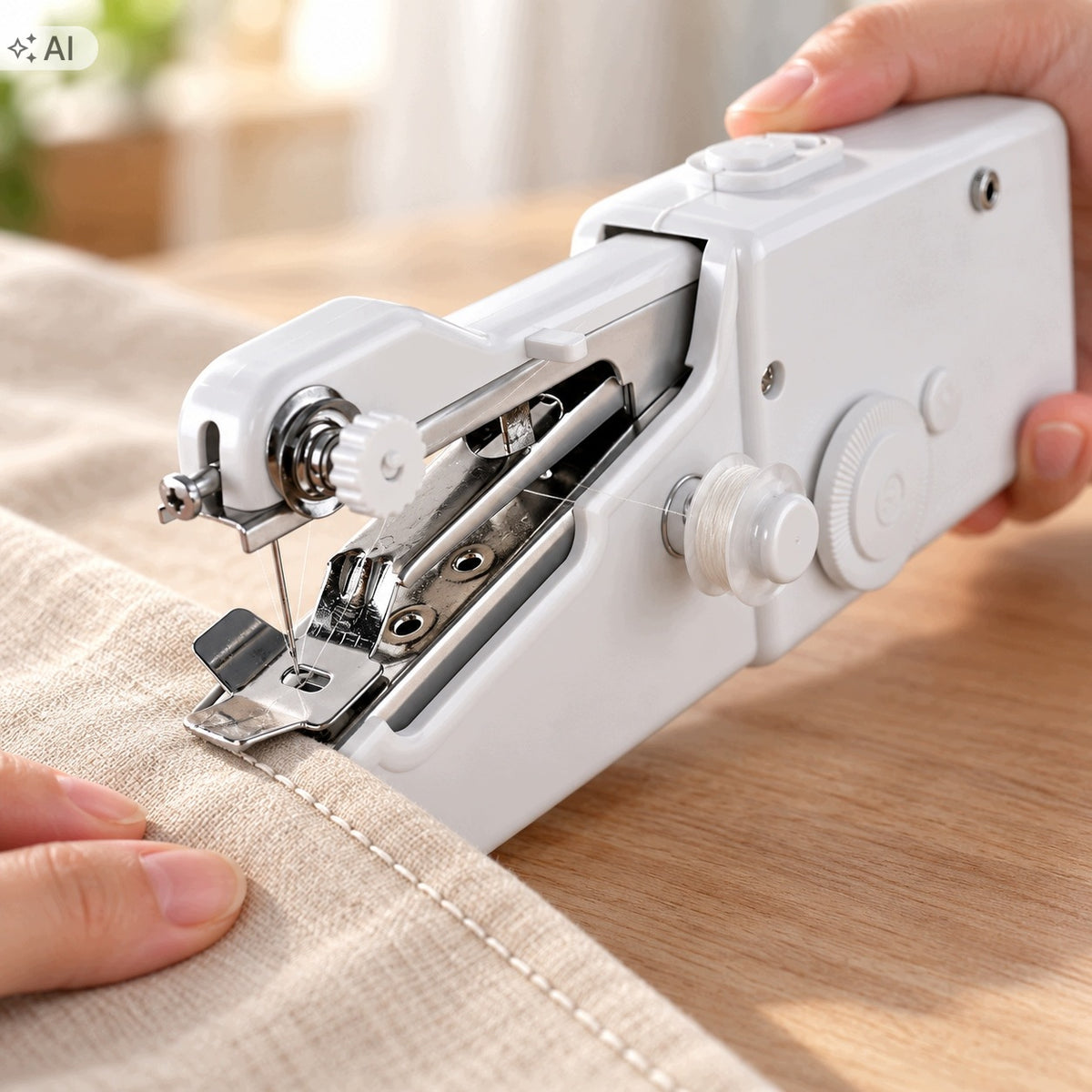 MINI HAND SEWING MACHINE BATTERY OPERATED AA PORTABLE HOME TAILOR Manufacturer code PRZENOŚNA MASZYNA DO POPRAWEK ODZIEŻY