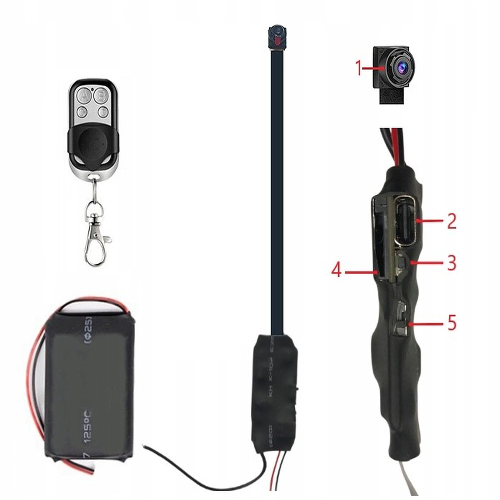 MINI HIDDEN SPY CAMERA REMOTE CONTROL DETECTION LONG WORKING TIME S01 Manufacturer code S01