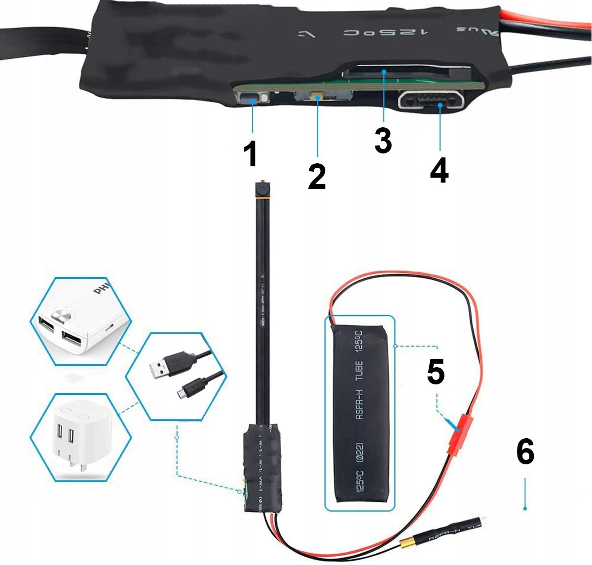 MINI HIDDEN SPY CAMERA WIFI LIVE FULLHD Manufacturer code MKING