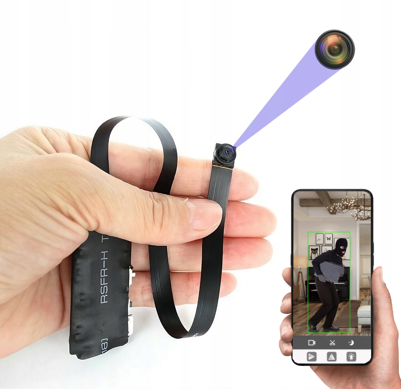 MINI HIDDEN SPY CAMERA WIFI LIVE FULLHD