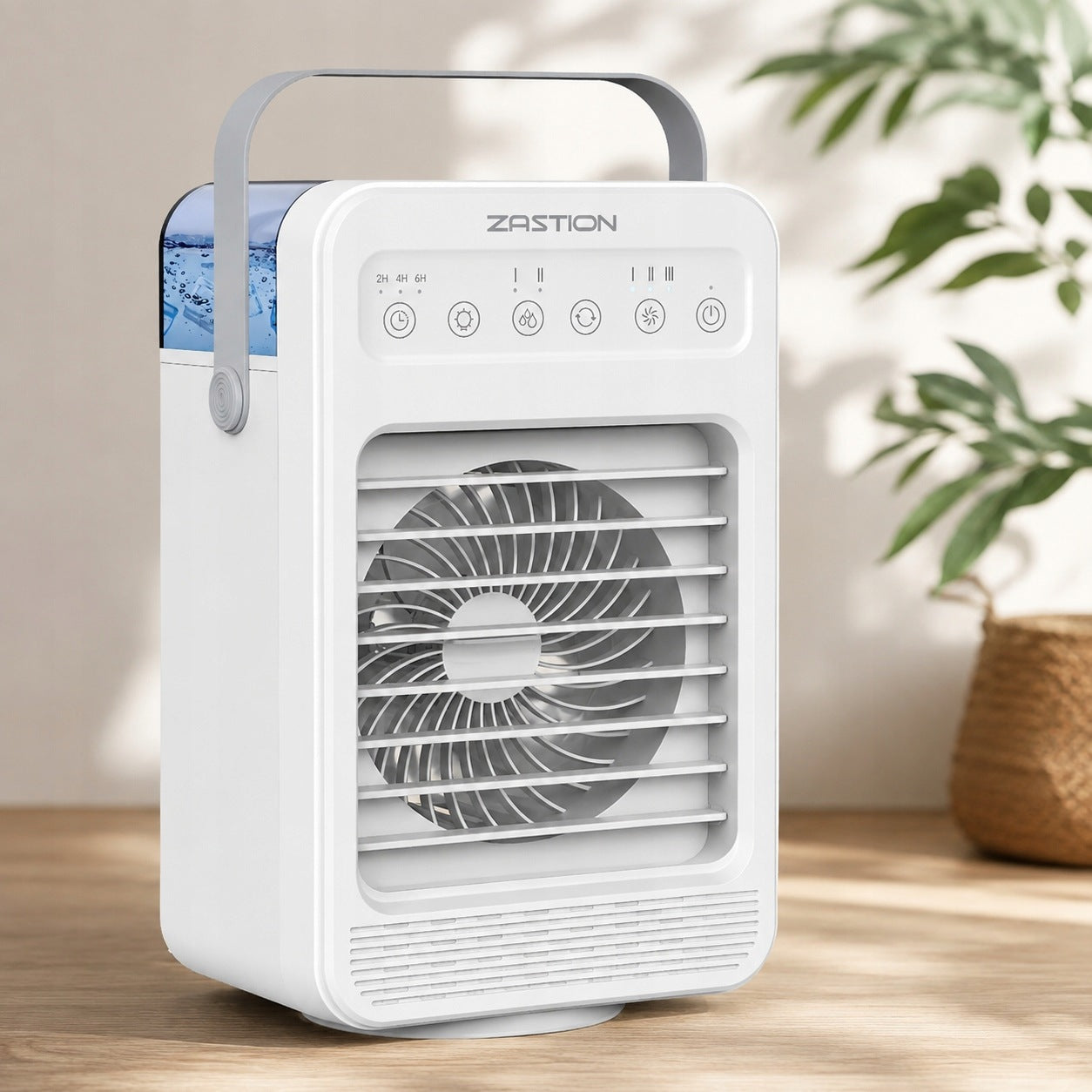 MINI Mobile Air Conditioner Portable 4in1 Cools Moisturize White ZASTION F2 Brand no brand