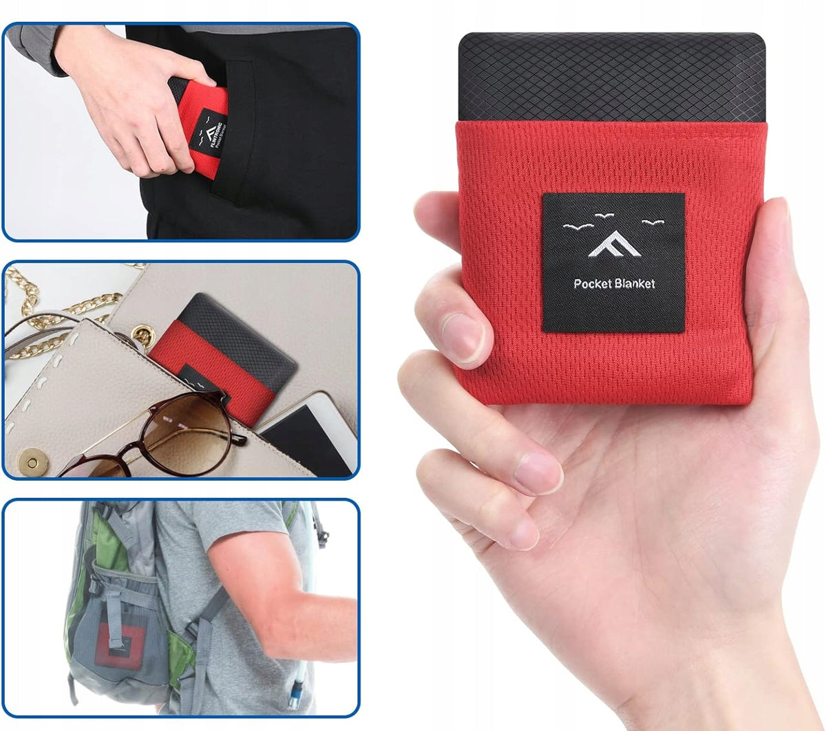 MINI PICNIC BLANKET ULTRALIGHT 110 x 140cm SAND RESISTANT BEACH BLANKET Brand no brand