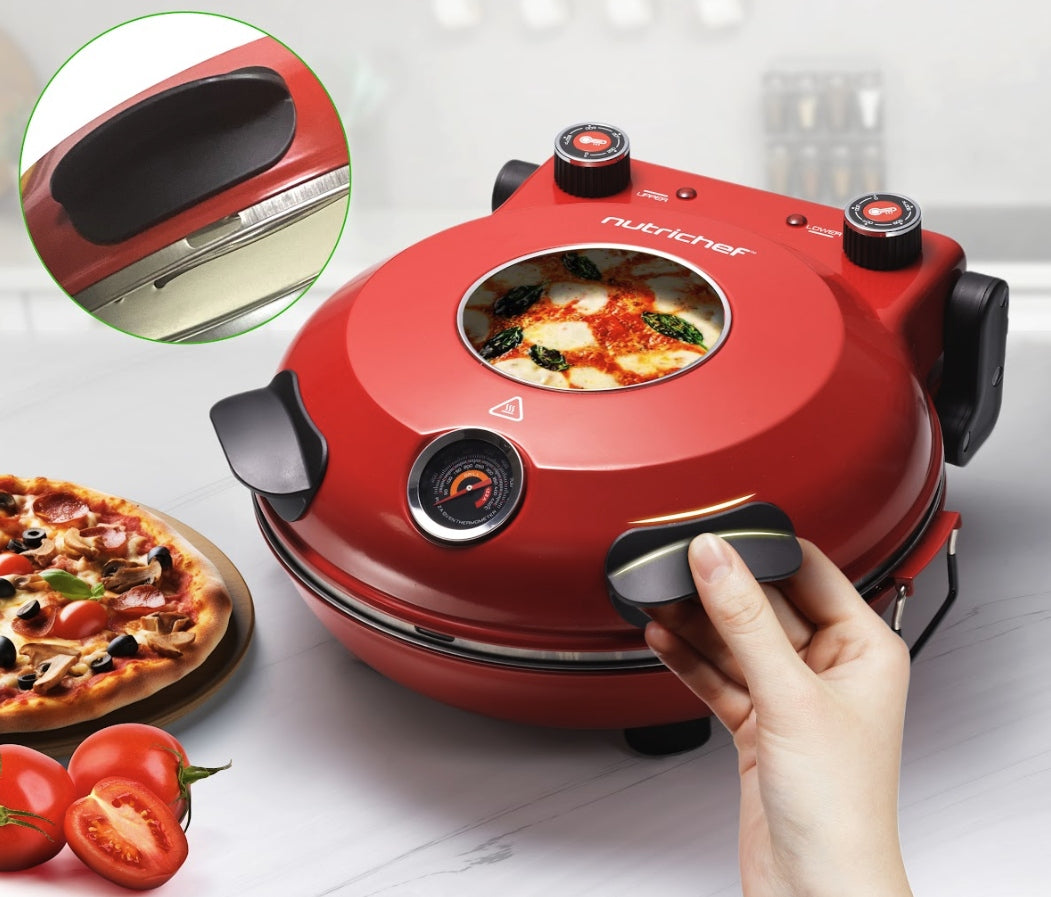 MINI PIZZA OVEN ELECTRIC HOME OVEN UP TO 380 DEGREES NUTRICHEF Brand NUTRICHEF