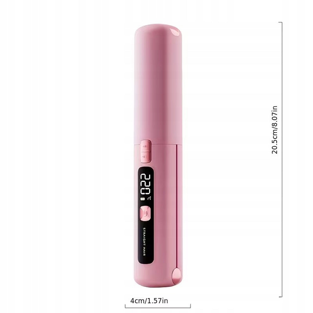 MINI PORTABLE TRAVEL STRAIGHTENER, 6 ADJUSTABLE TEMPERATURES, 2 IN 1, 3,7 V Brand no brand