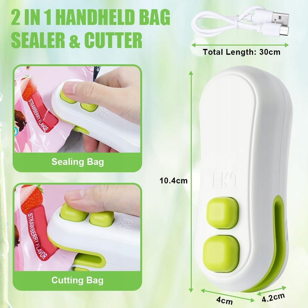 MINI SEALER FOR FOIL PACKAGING BAGS PORTABLE POCKET USB KNIFE Brand no brand