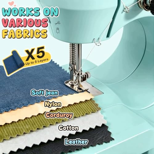 MINI SEWING MACHINE FOR BEGINNER ADULT STUDENTS 42 ACCESSORIES Kid's age 0+