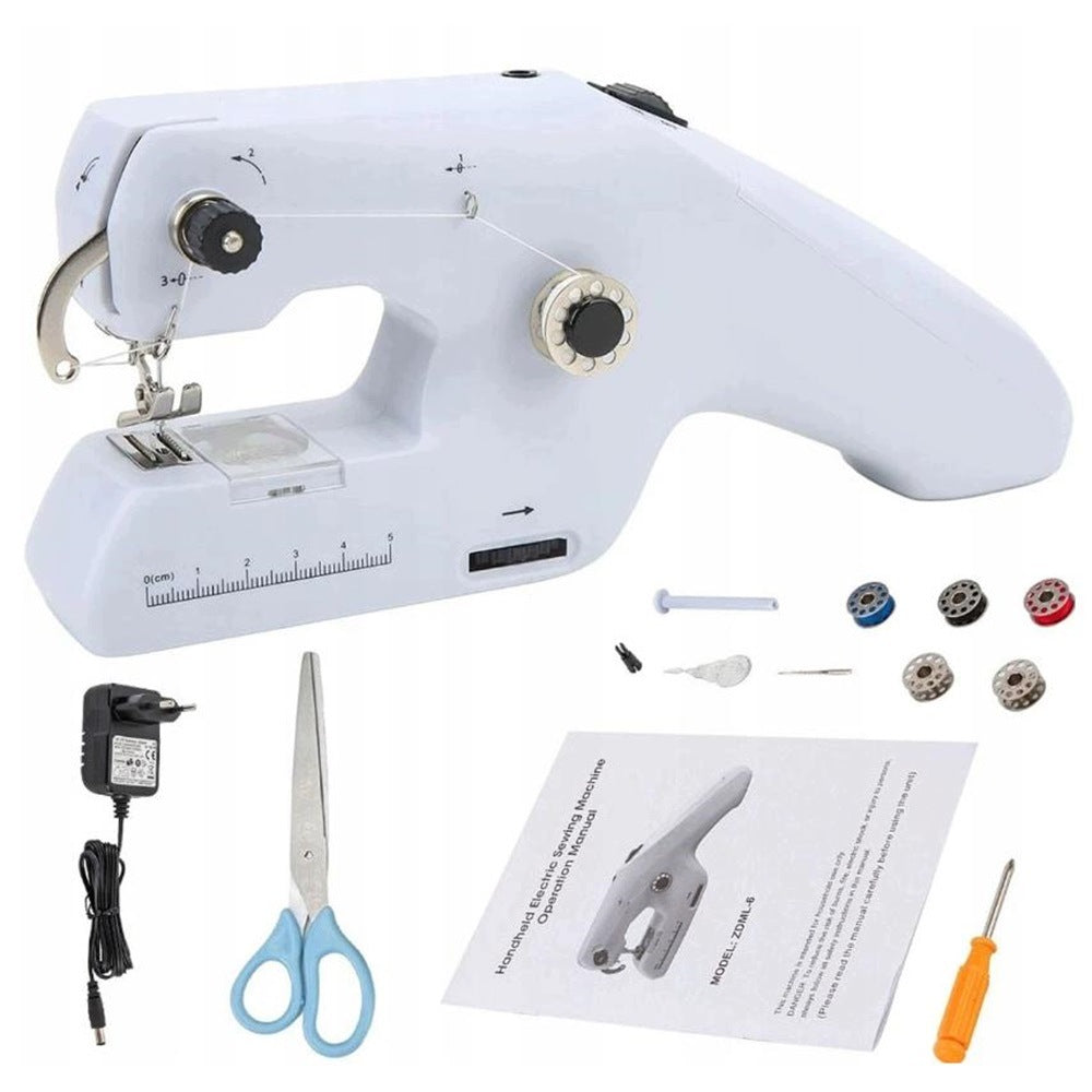 MINI SEWING MACHINE MANUAL PORTABLE TOURIST COMPACT USB SET