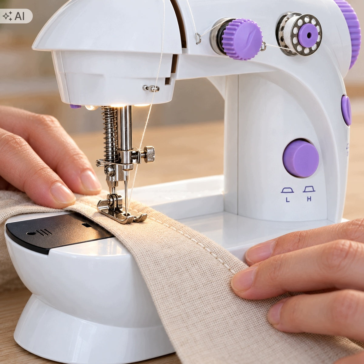 MINI SEWING MACHINE PORTABLE LED PEDAL 2 SPEED COMPACT SET Manufacturer code MINI MASZYNA DO SZYCIA PRZENOŚNA LED
