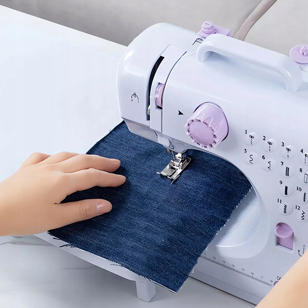 MINI SEWING MACHINE PORTABLE PRACTICAL FOR CLOTHES ZIPPER BUTTONS PANTS Brand no brand