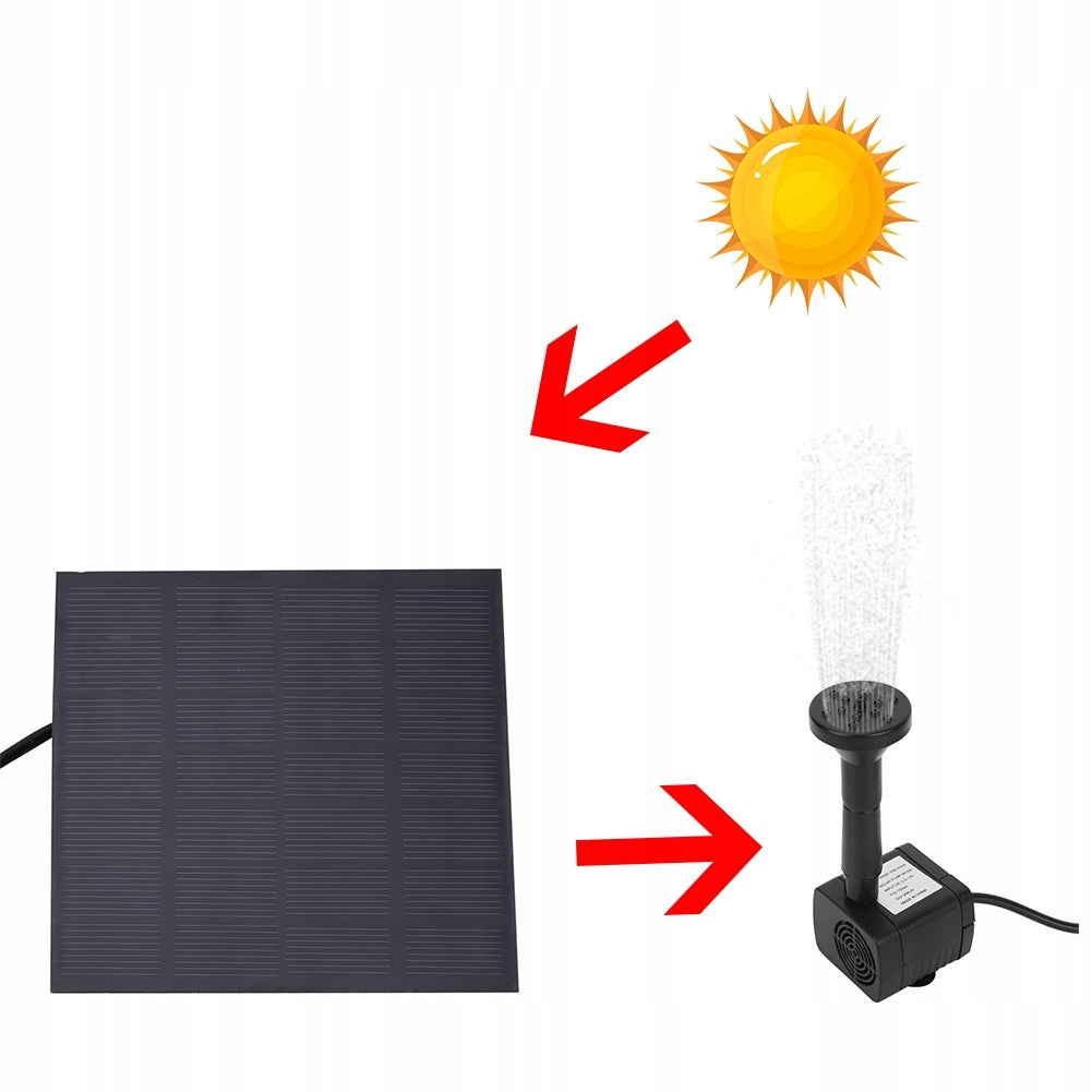 MINI SOLAR FOUNTAIN PUMP FOR POND WATER GARDEN 150 L/H Manufacturer no brand