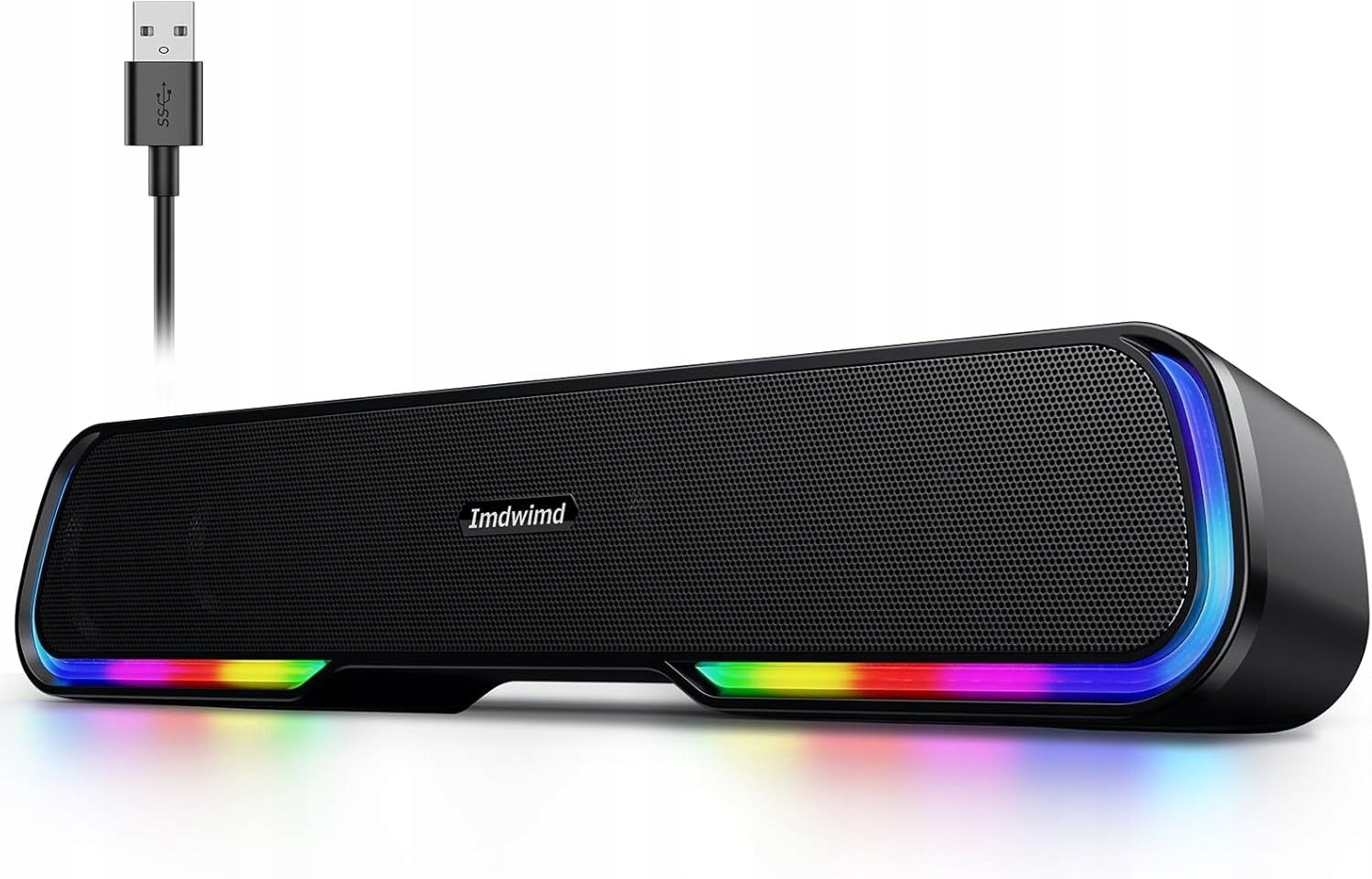 MINI SOUNDBAR RGB ELEGIANT SR200 6W 2.0 LED AUX USB Gaming Manufacturer code 0001