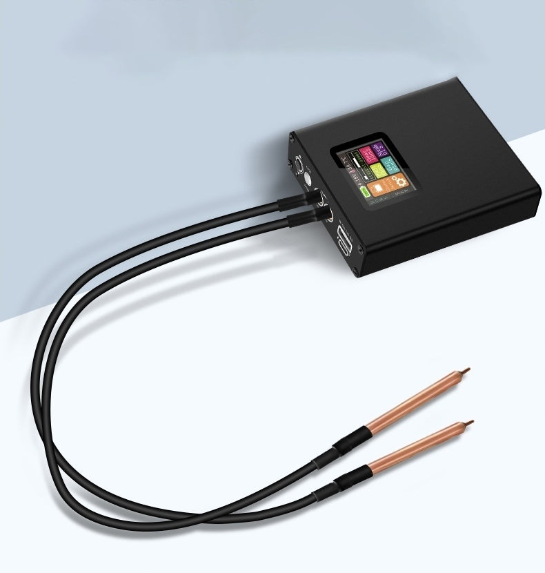 MINI SPOT WELDING MACHINE LCD 5000MAH PORTABLE FOR 18650 DIY CELLS Device weight 0.5 kg