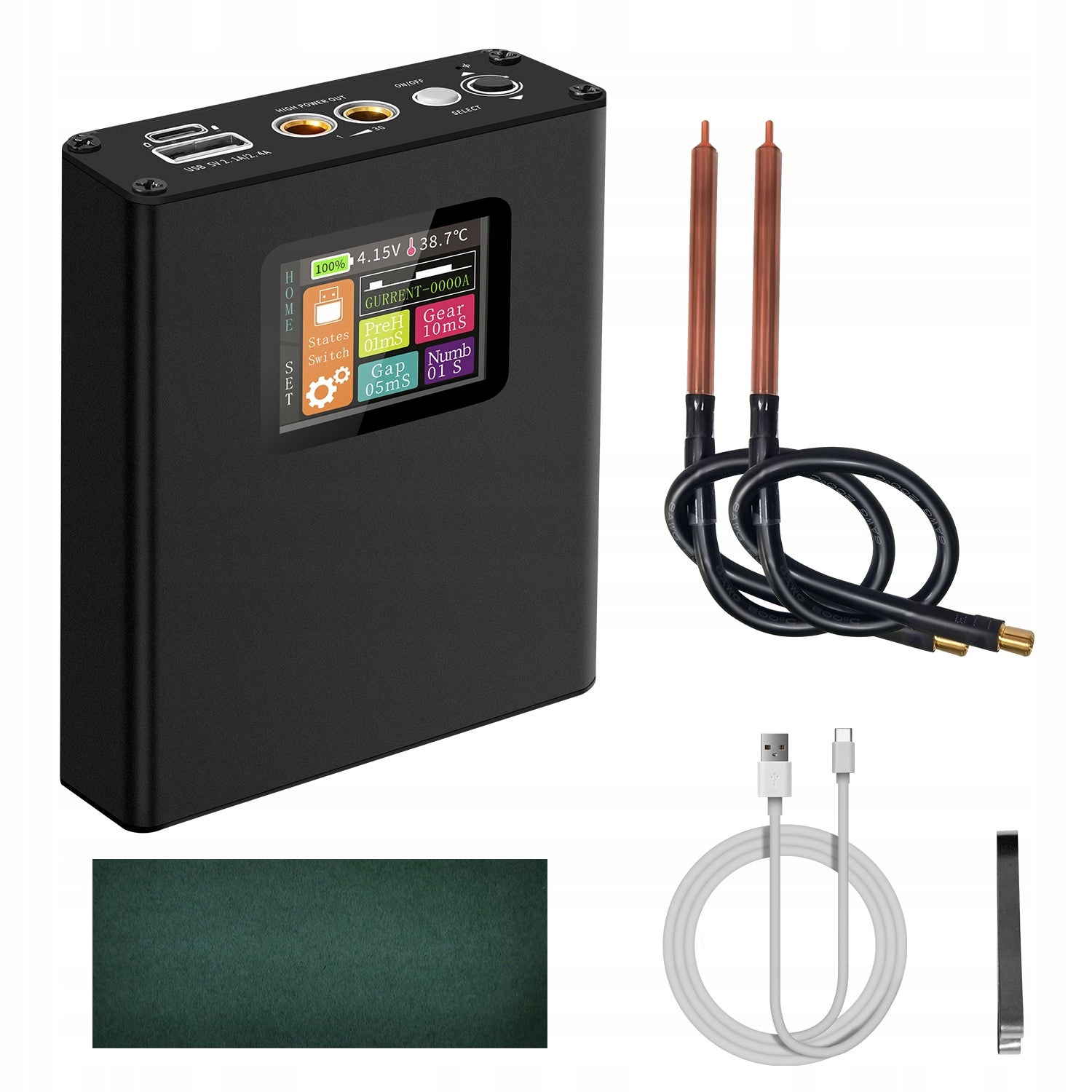 MINI SPOT WELDING MACHINE LCD 5000MAH PORTABLE FOR 18650 DIY CELLS