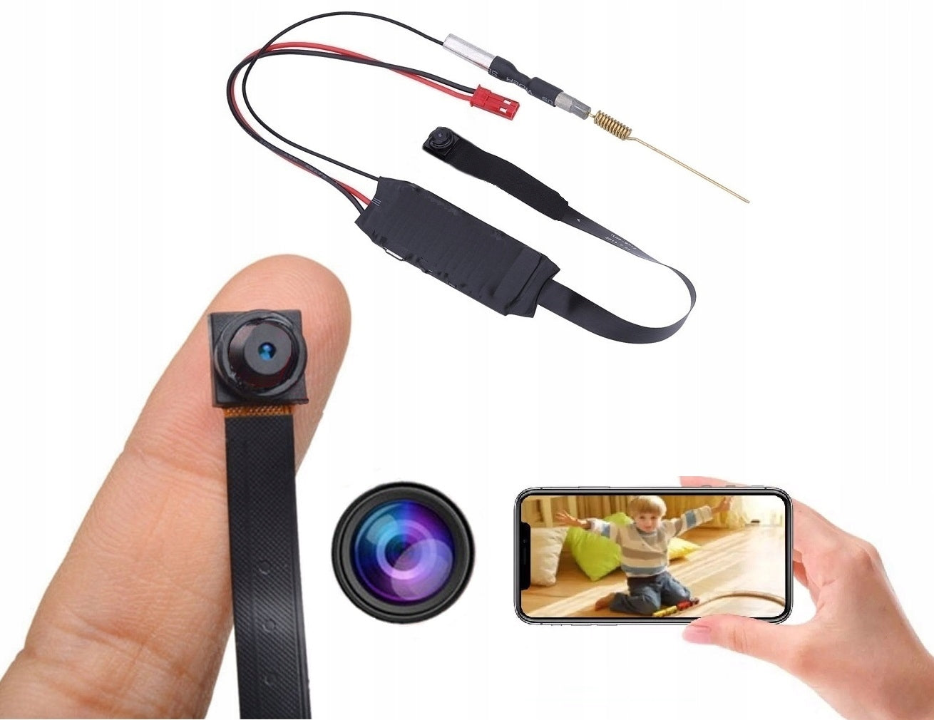 MINI SPY CAMERA FULL HD WITH HIDDEN WIFI DETECTION