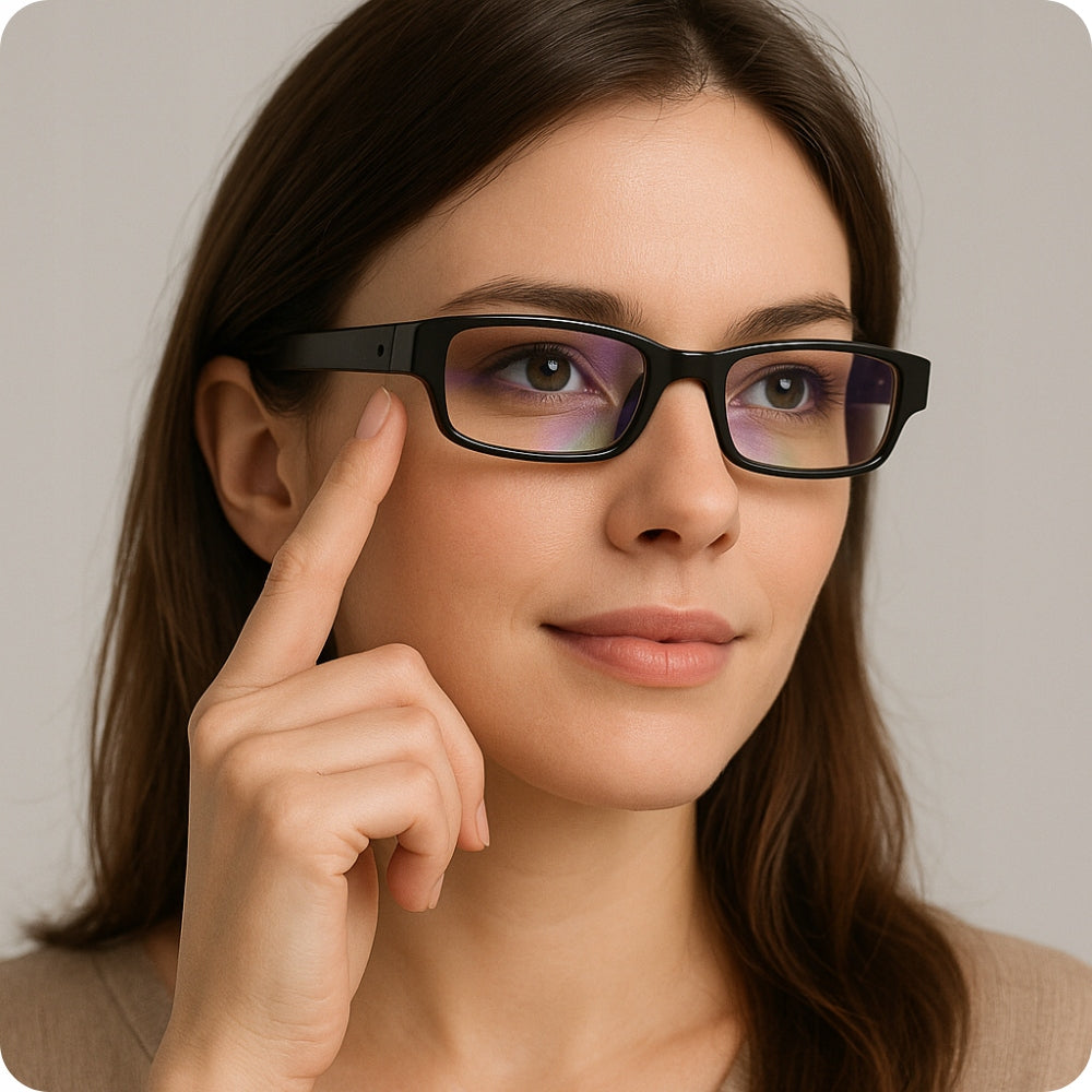 MINI SPY CAMERA HIDDEN IN GLASSES RECORDER RECORDS ON CARD Packaging status original