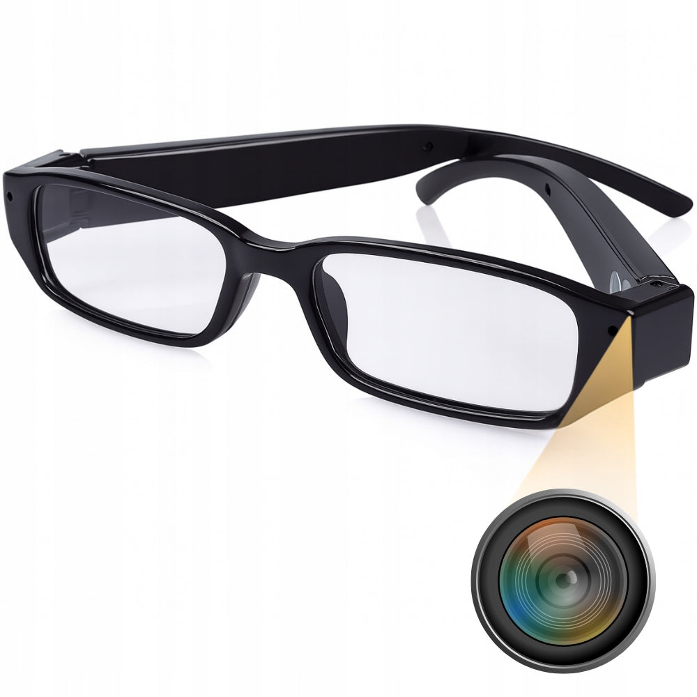 MINI SPY CAMERA HIDDEN IN GLASSES RECORDER RECORDS ON CARD