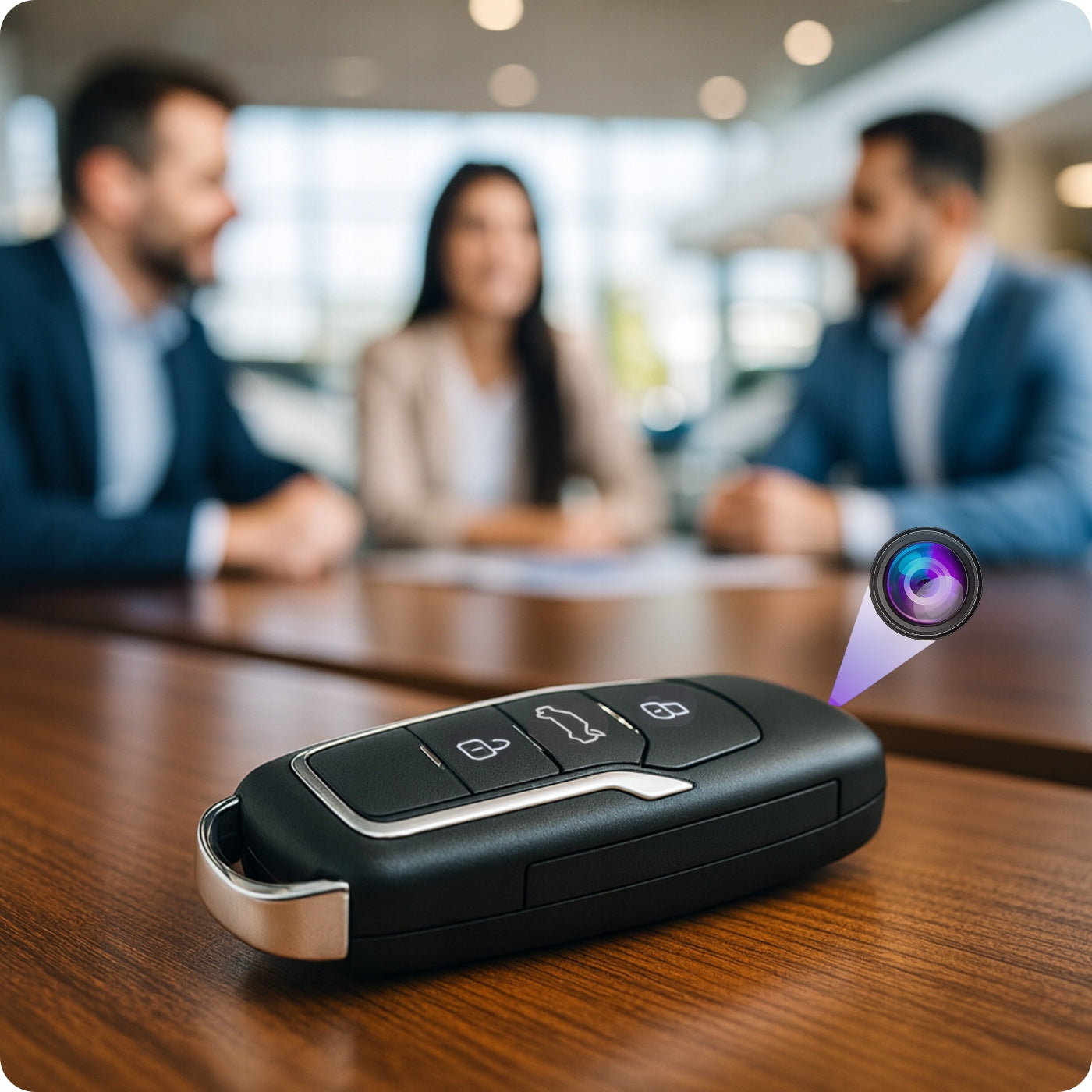 MINI SPY CAMERA HIDDEN IN THE KEY MOTION SENSOR RECORDS TO THE CARD Packaging status original