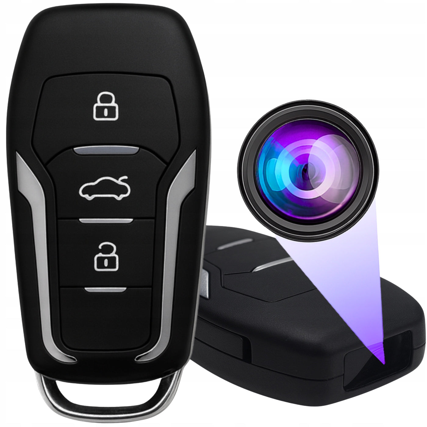 MINI SPY CAMERA HIDDEN IN THE KEY MOTION SENSOR RECORDS TO THE CARD