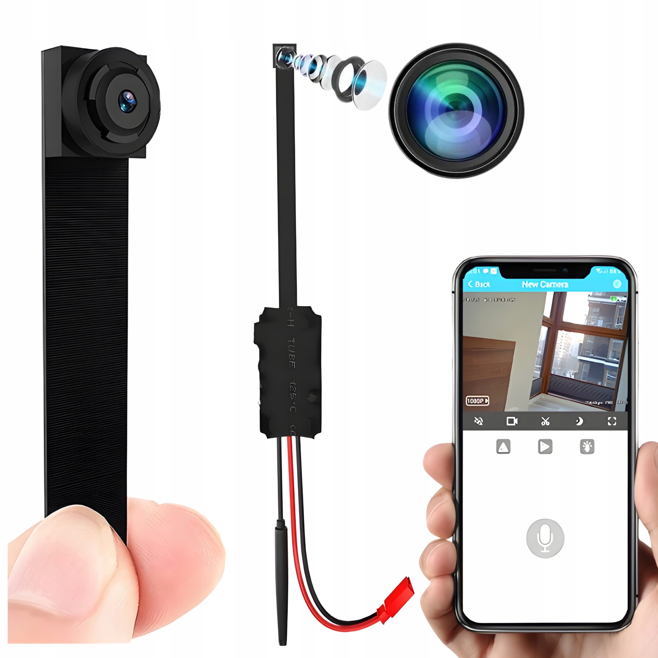 MINI SPY CAMERA HIDDEN WIFI MOTION DETECTION REMOTE VIEWING ON PHONE Packaging status original