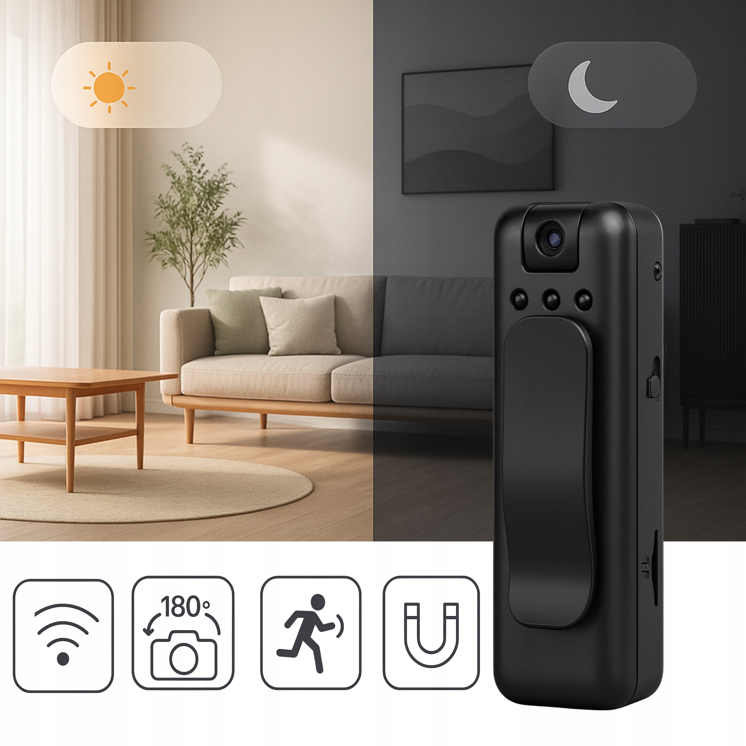MINI SPY CAMERA WIFI FULLHD NIGHT MODE VOICE RECORDER SCREEN CAMERA Manufacturer code GD6DQX1LF3