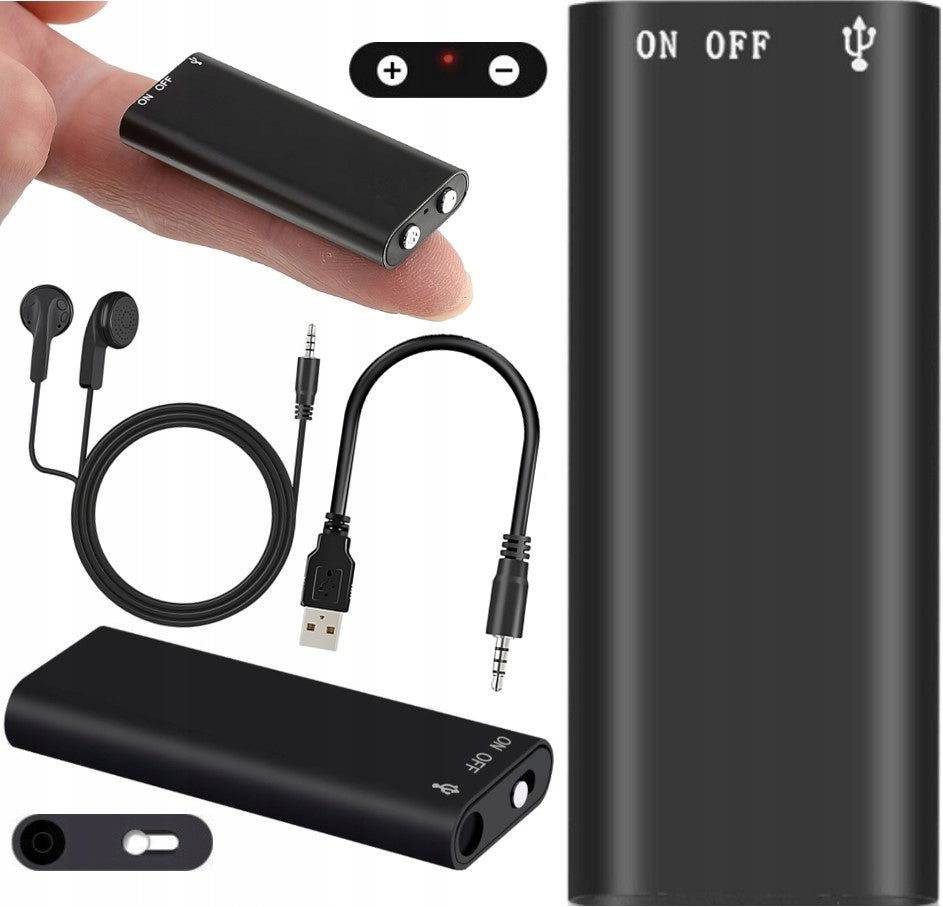 MINI SPY RECORDER VOICE ACTIVATION SOUND EAVESDROPPING 8GB