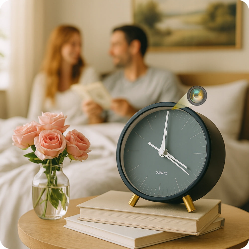 MINI SPY WIFI CAMERA HIDDEN IN ALARM CLOCK ANDROID REMOTE VIEWING Brand Spreest