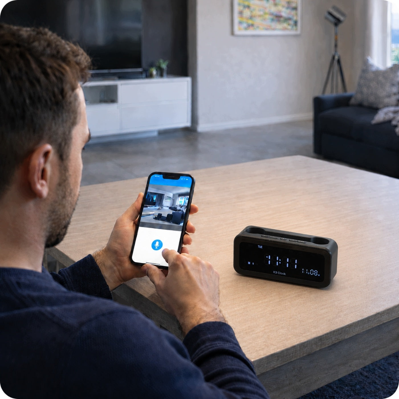 MINI SPY WIFI CAMERA HIDDEN IN ALARM CLOCK ANDROID REMOTE VIEWING Brand Spreest