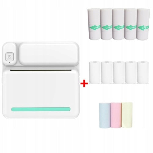 MINI THERMAL PRINTER FOR PHOTOS OF LABEL NOTES + 13 ROLLS FREEBIE STICKERS EAN (GTIN) 0742385181560