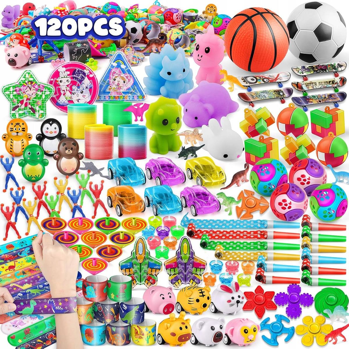MINI TOYS TO FILL PINATA AWARDS FOR SCHOOL FOR BIRTHDAY 120el