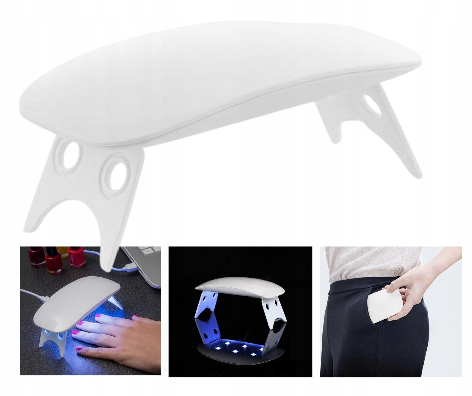 MINI UV LED LAMP FOR NAILS MANICURE HYBRID TRAVEL 12 IN