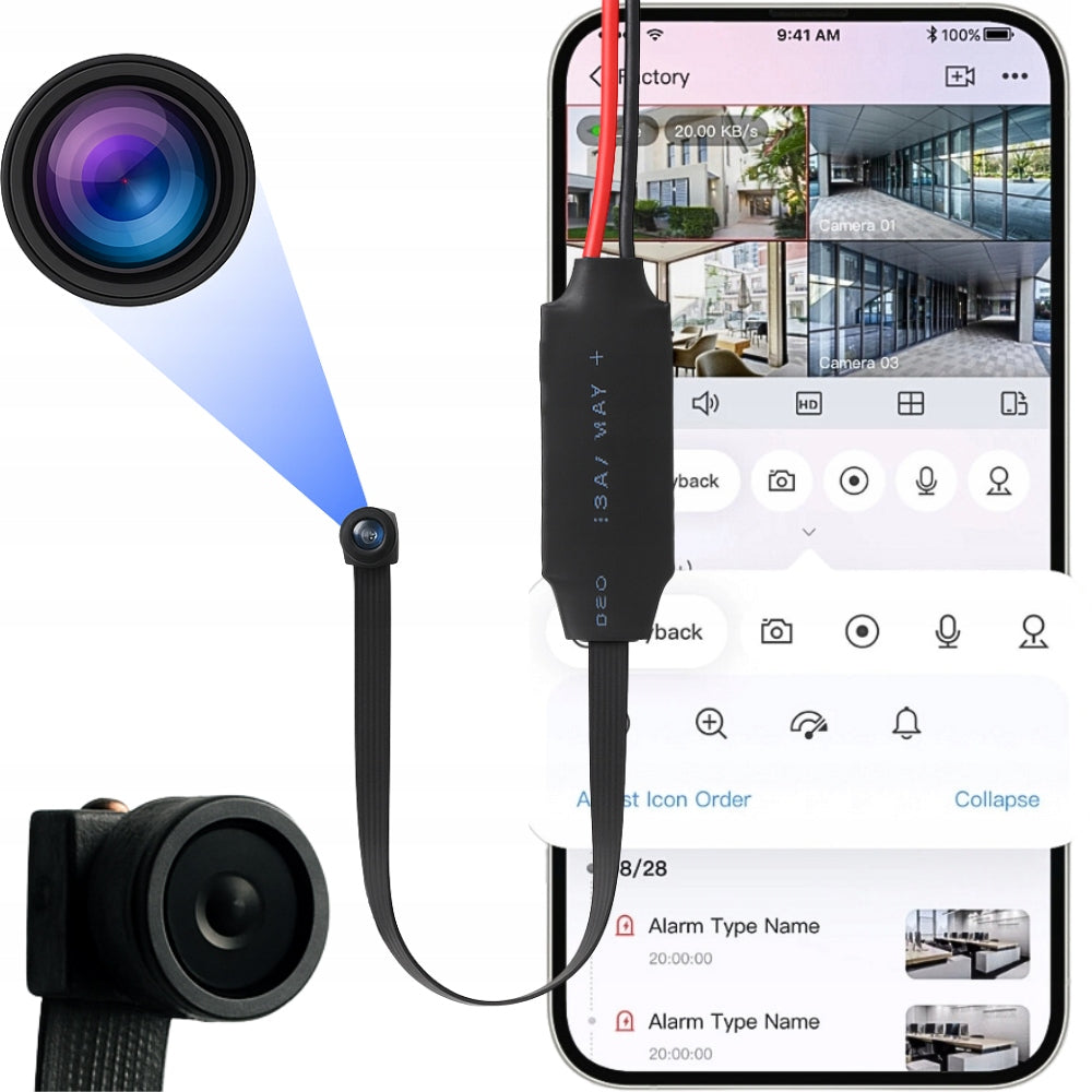 MINI WIFI CAMERA SPY HIDDEN ANDROID REMOTE VIEWING MOTION SENSOR