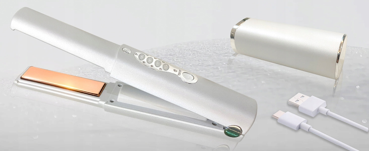 MINI Wireless Straightener 2in1 TITANIUM 5000mAh Fast Heating Brand no brand