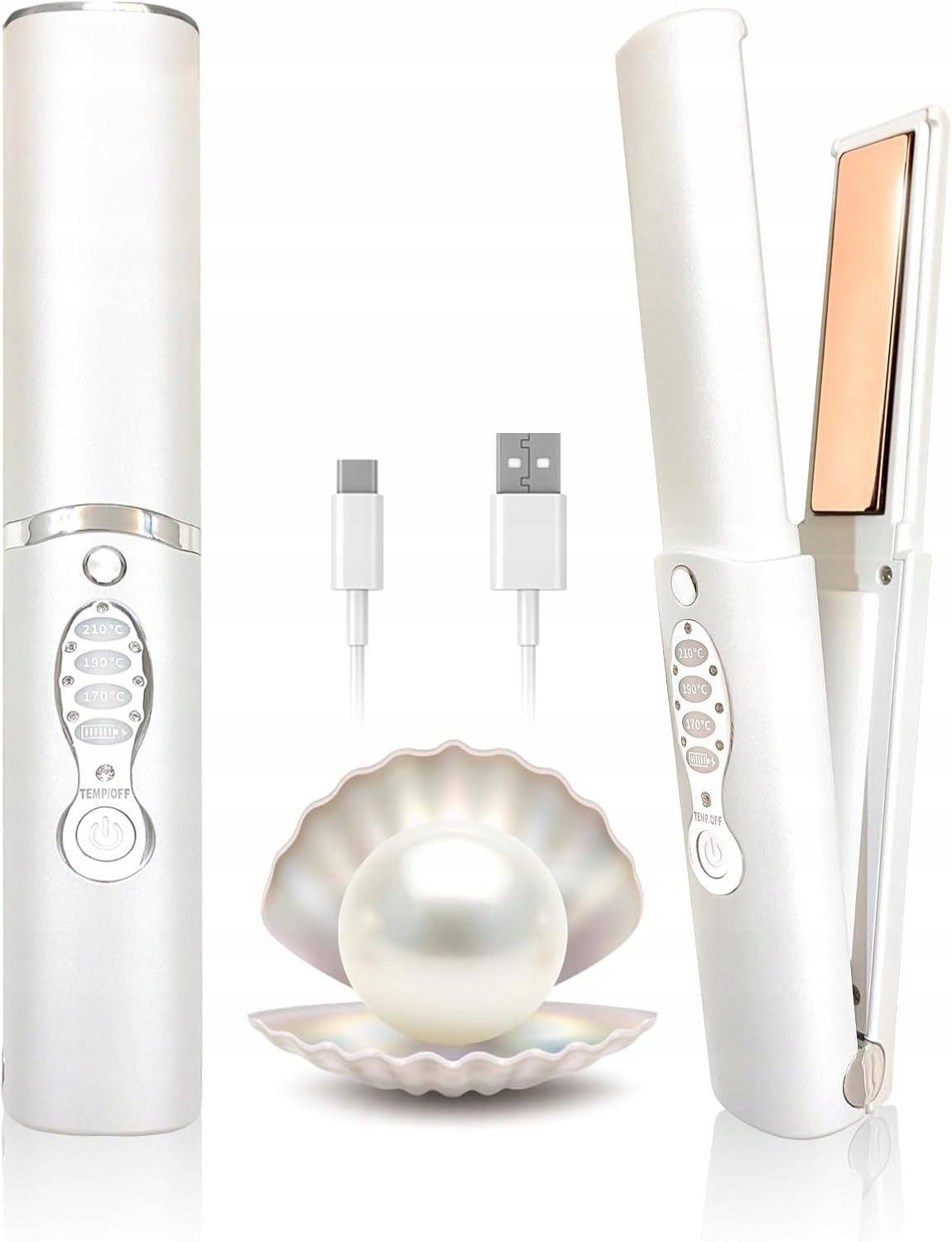 MINI Wireless Straightener 2in1 TITANIUM 5000mAh Fast Heating
