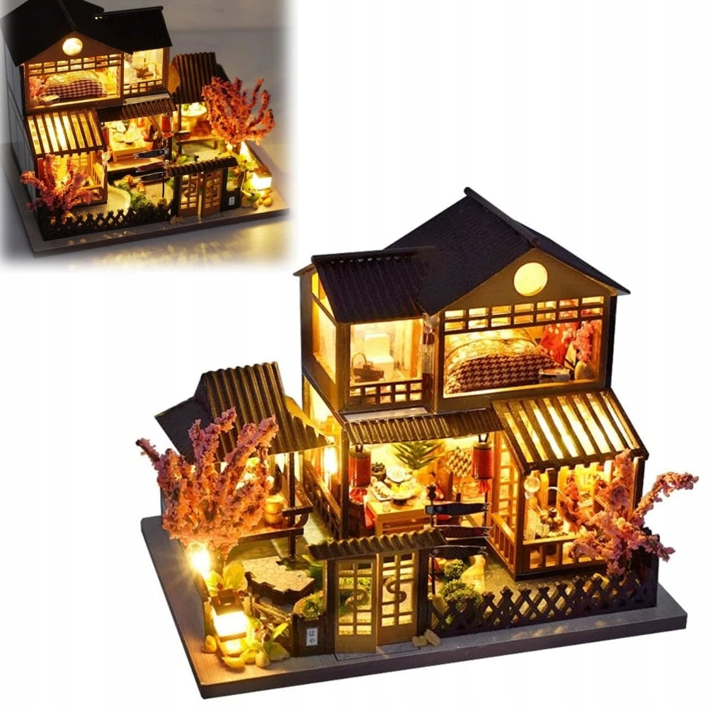 MINIATURE COTTAGE DIY WOODEN VILLA MODEL 3D LED LIGHTING
