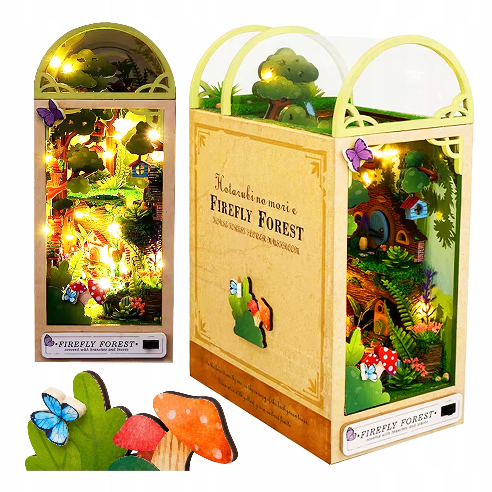MINIATURE HOUSE PUZZLE 3D WOODEN PUZZLE WITH LIGHTING SET DIY LARGE Packaging status original