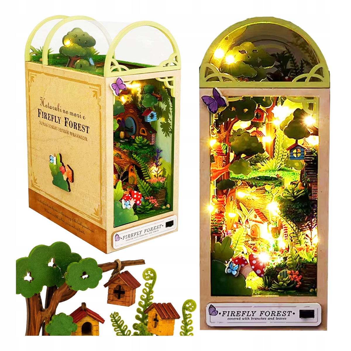 MINIATURE HOUSE PUZZLE 3D WOODEN PUZZLE WITH LIGHTING SET DIY LARGE