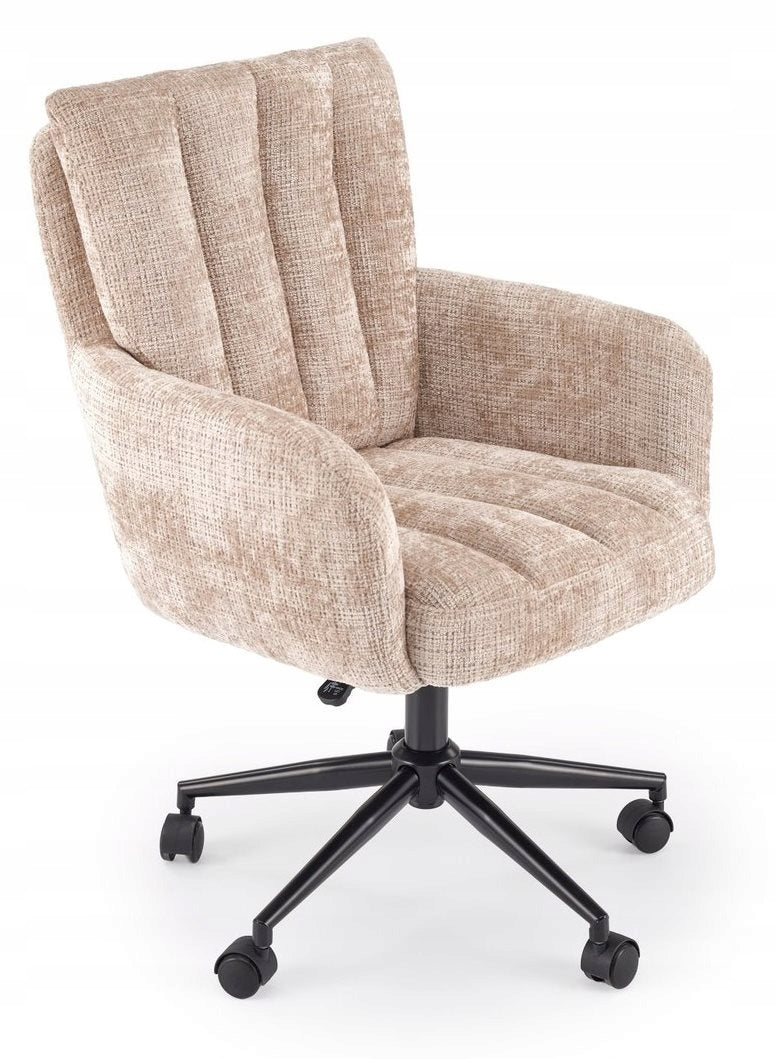 MISHEL swivel chair beige for desk youth fabric