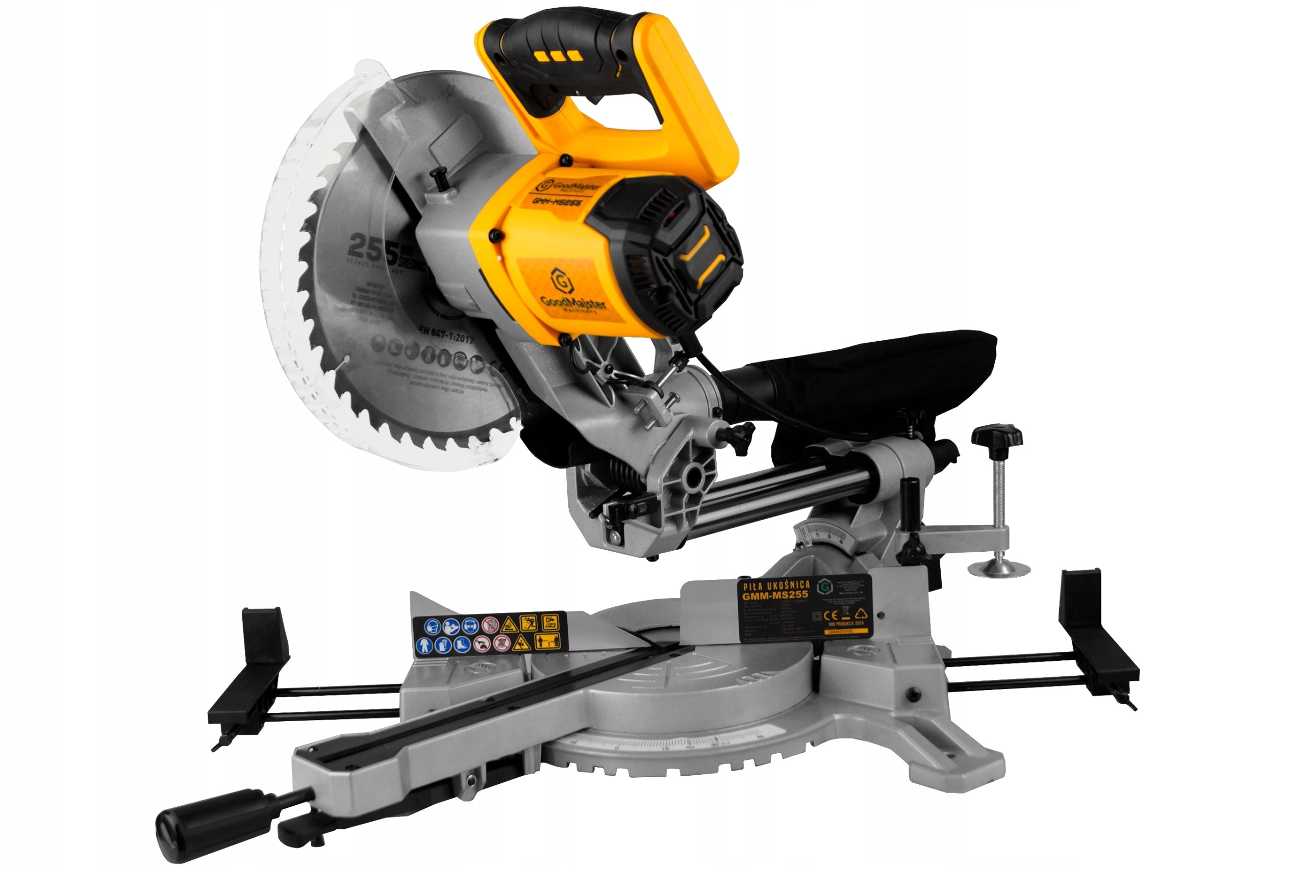 MITER SAW WITH FEED Laser BEVEL SAW Cap 2000W 255mm GMM-MS255 Manufacturer code GMM-MS255