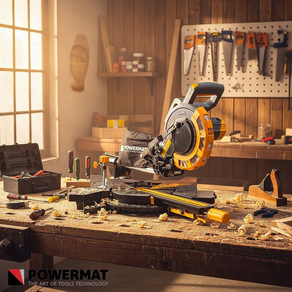 MITER SAW WITH FEED MITER SAW WOOD CUTTER 210MM LASER 2000W Manufacturer code PM-UK-2000T