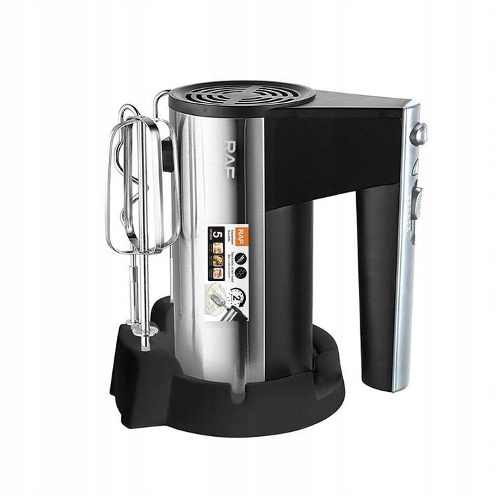 MIXER HANDHELD FOOD PROCESSOR 800W TURBO 5 GEAR REEF SILVER WITH STAND