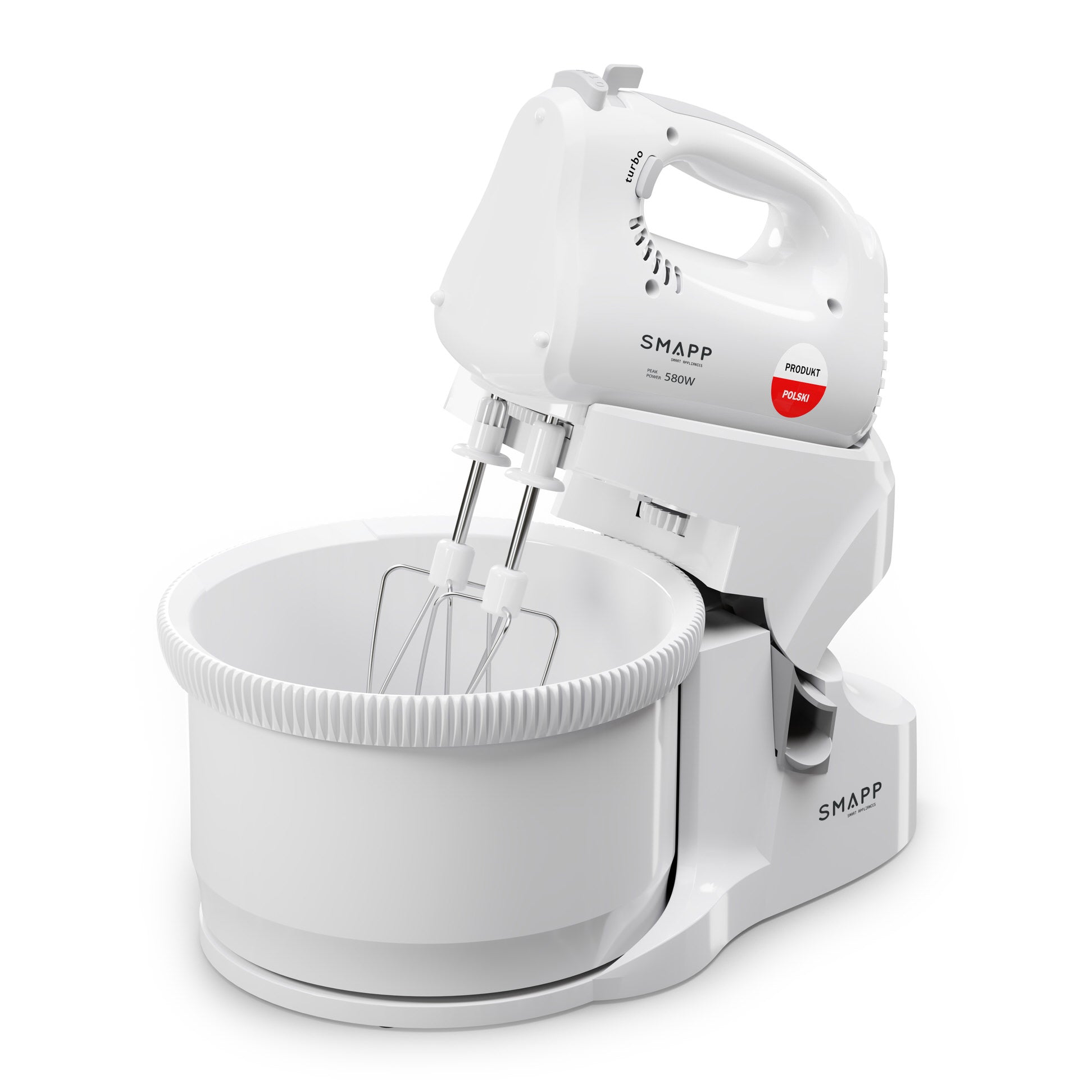 MIXER WITH BOWL 451.6 SMAPP 580W Polish PRODUCT Manufacturer code 451.6 BIAŁY