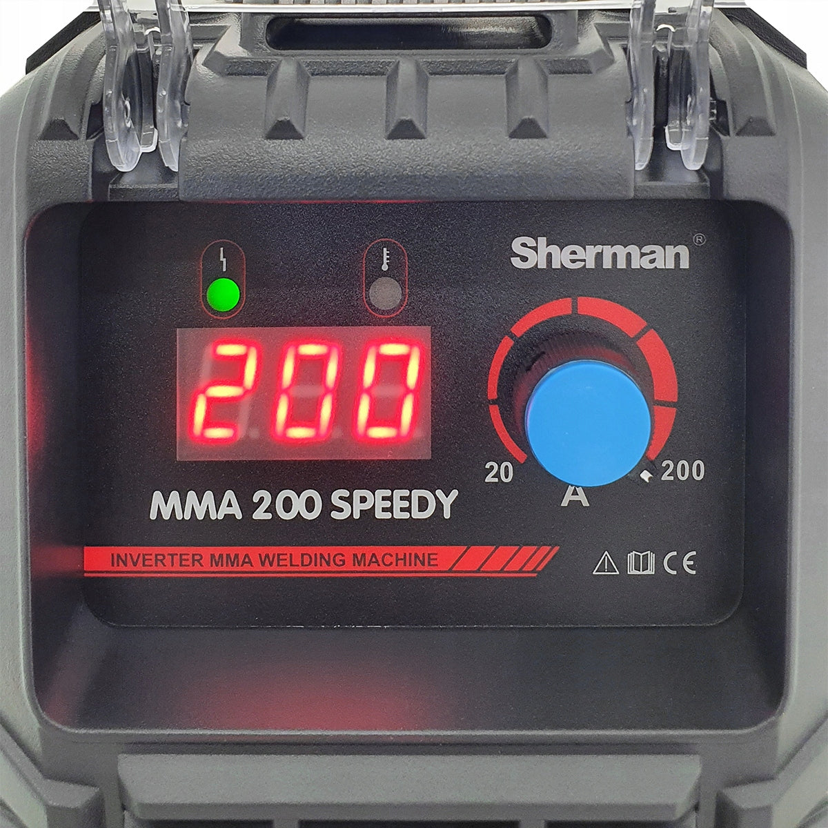 MMA 200 SPEEDY inverter welder with Sherman suitcase Power consumption 5.3 kVA