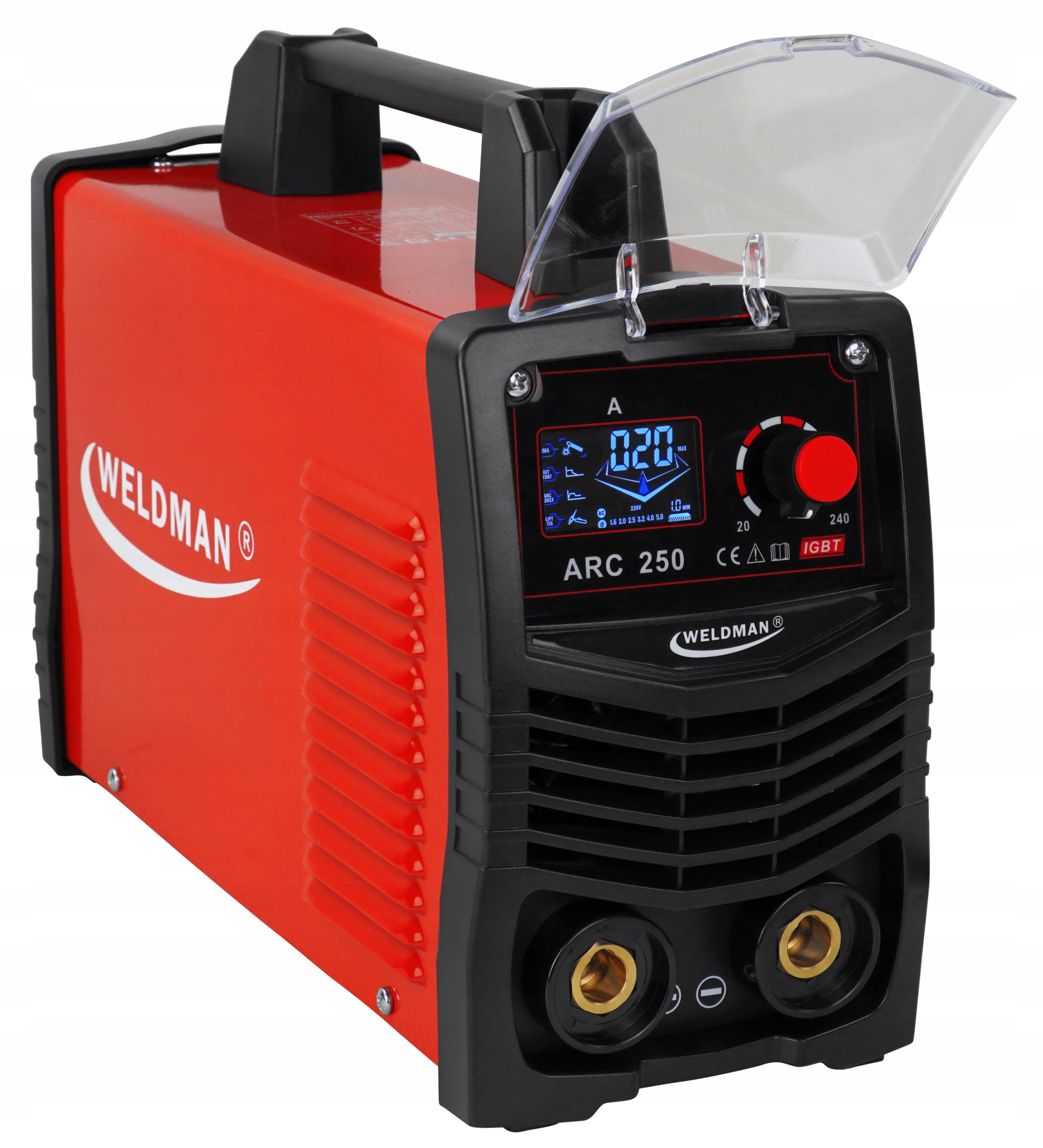 MMA 240A ARC 250 LCD Inverter Welding Machine Synergy Weldman TIG Lift 230V Manufacturer code 103 020