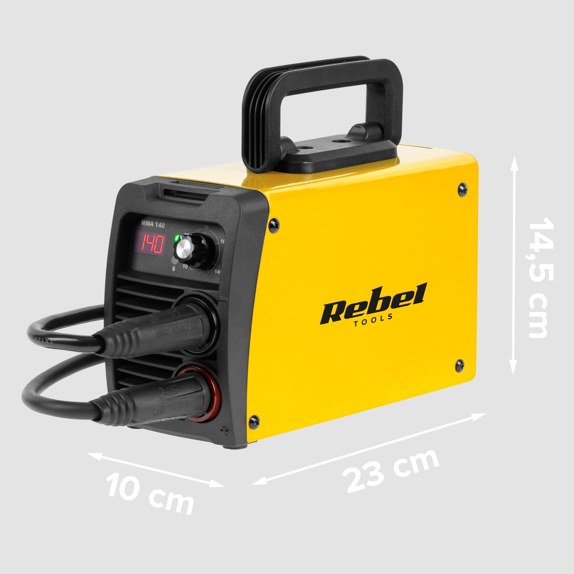 MMA Rebel compact 140A LED inverter welder Maximum electrode diameter 3.2 mm