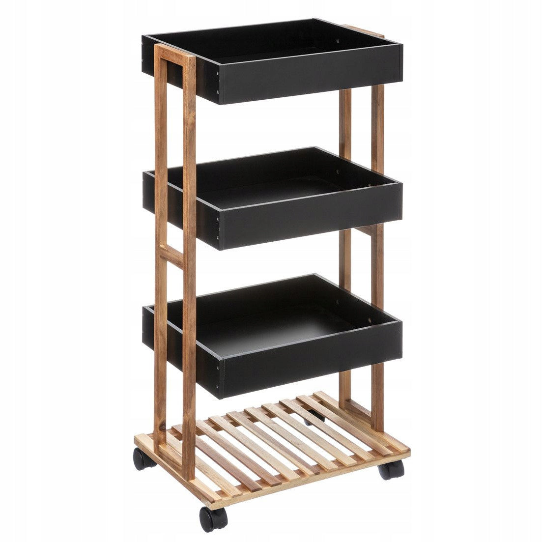 MOBILE BATHROOM RACK ON WHEELS 4 LEVELS 88cm