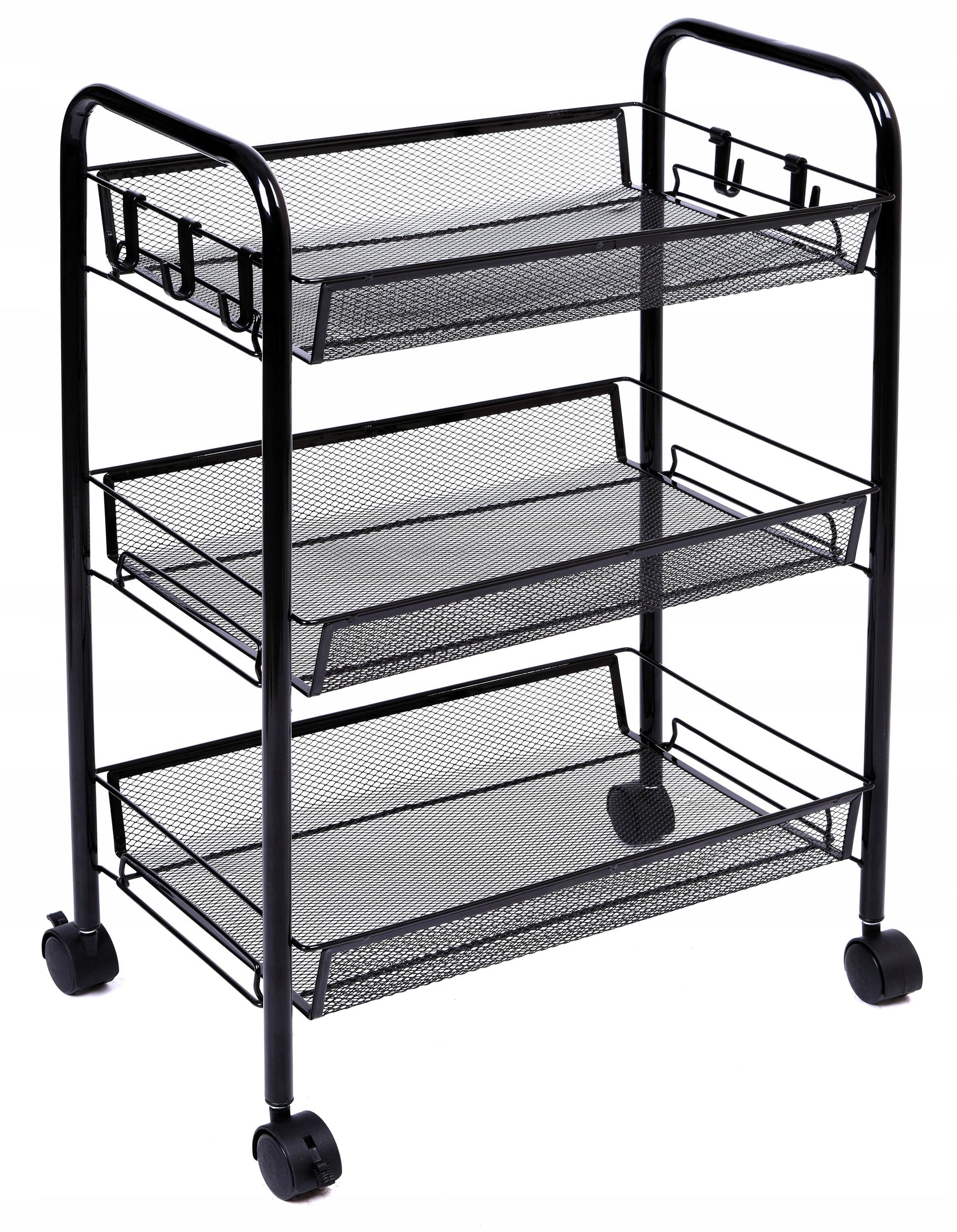 MOBILE KITCHEN RACK TABLE ON WHEELS TROLLEY SHELVES FRUIT BASKETS VEGETABLES Manufacturer code 322949MG