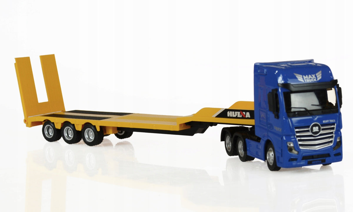 MODEL H-TOYS 1729 METAL TRUCK TOW TRUCK WITH EXCAVATOR SCALE 1:50 Packaging status original
