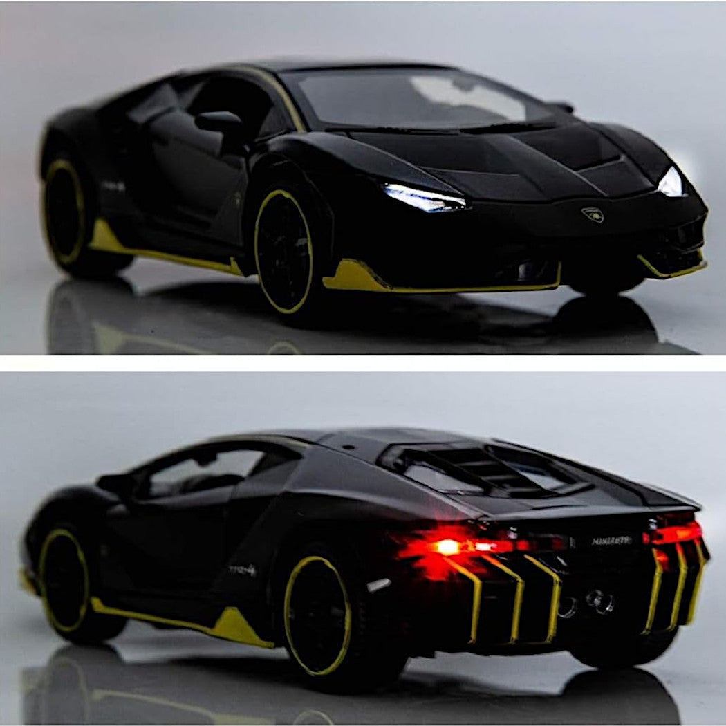 MODEL LAMBORGHINI LP770-4 METAL AUTO CAR 1:32 DRIVE LED SOUND Kid's age 6+ years