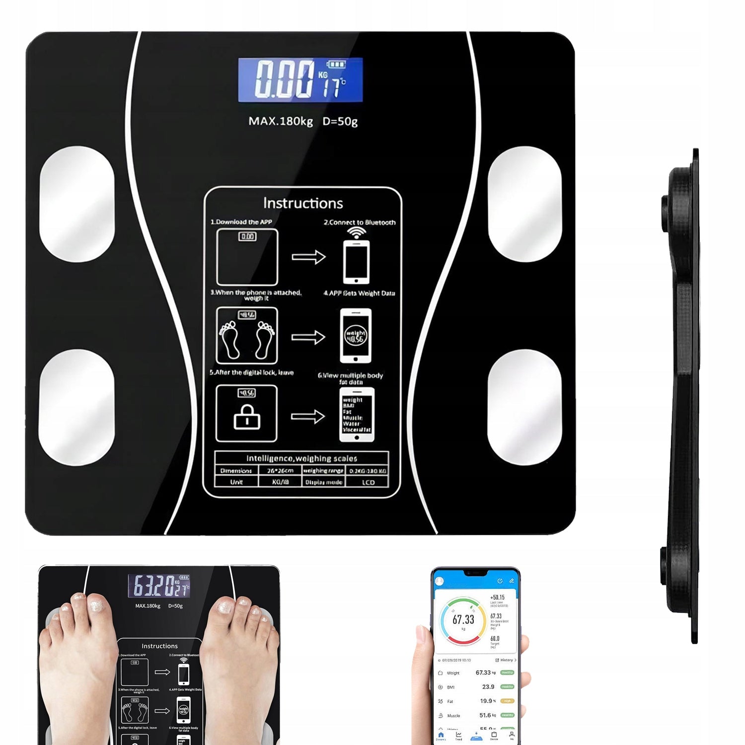 MODERN ANALYTICAL SCALE BLUETOOTH CONNECTIVITY ACCURATE READINGS